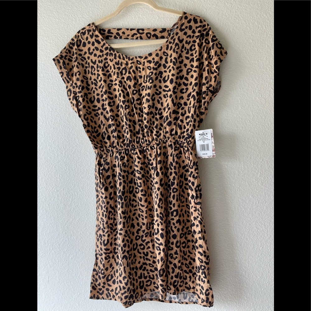 New Pink Republic animal print mini dress. Size S